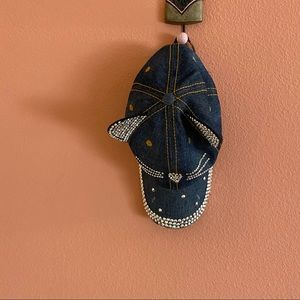 Denim Cat Baseball Cap-New, Never Worn